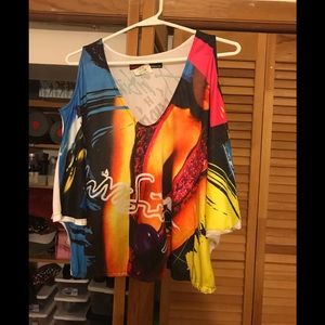 Miss sixty cold shoulders blouse